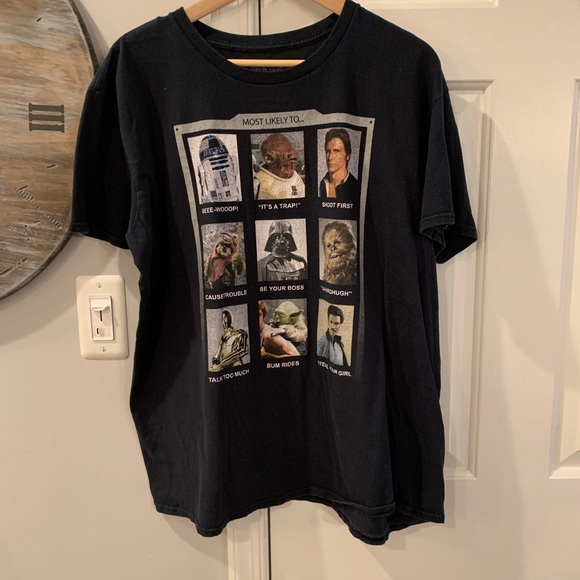 Star Wars Most Likely To T-Shirt sz XL EUC